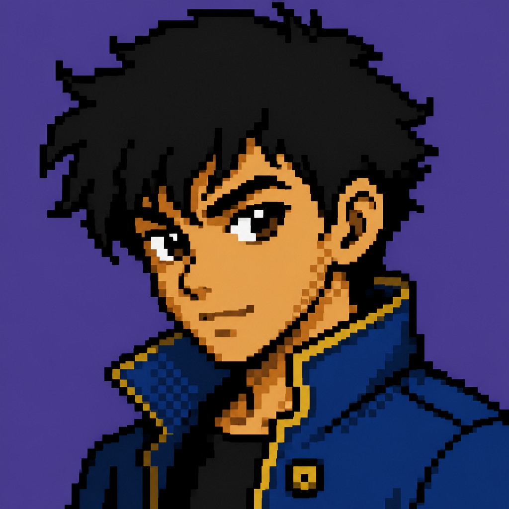 8-Bit Pixel Art Style AI art example