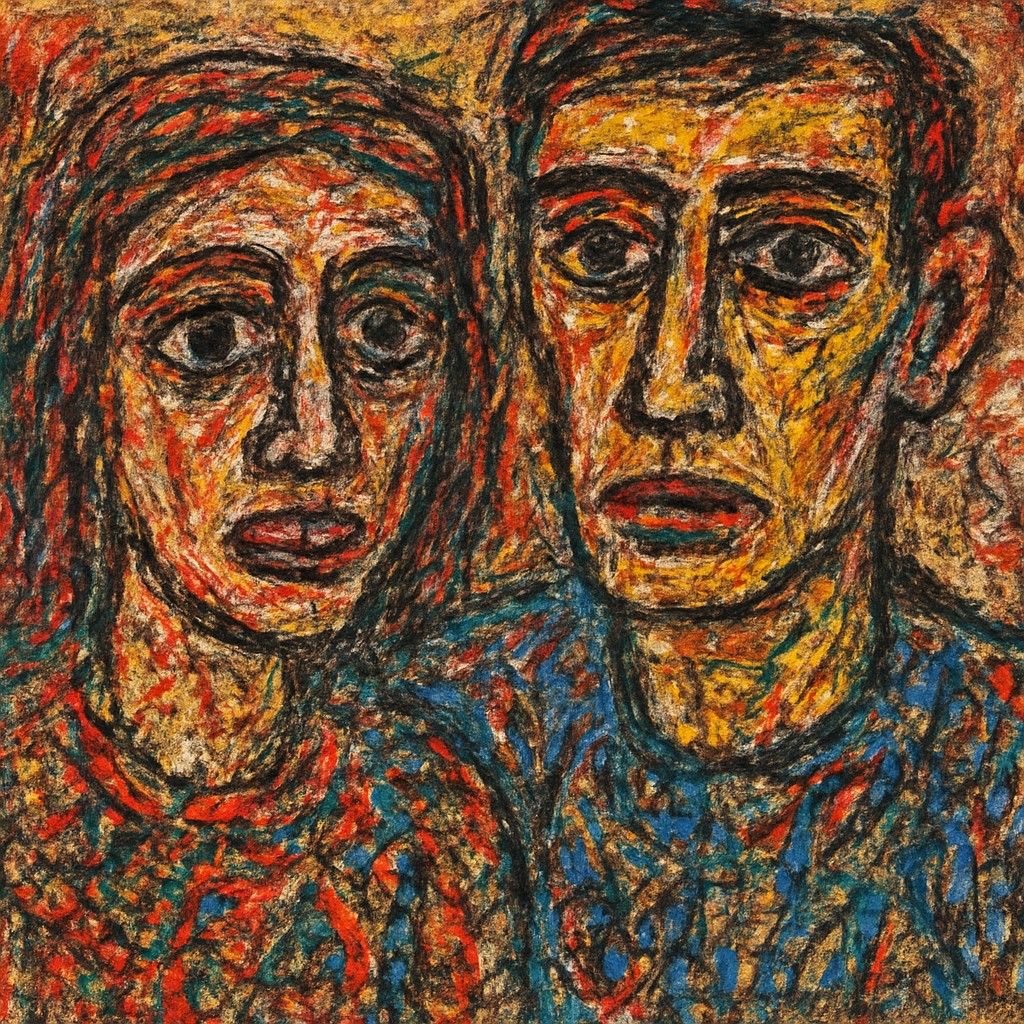 portrait of two people together