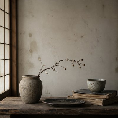 still life with everyday objects