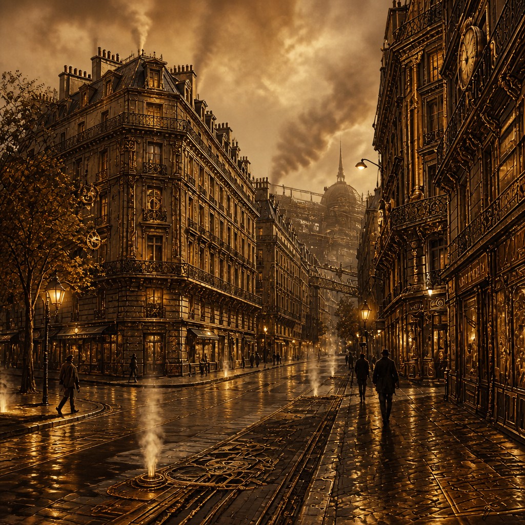 Steampunk Art Style Style Transfer Example