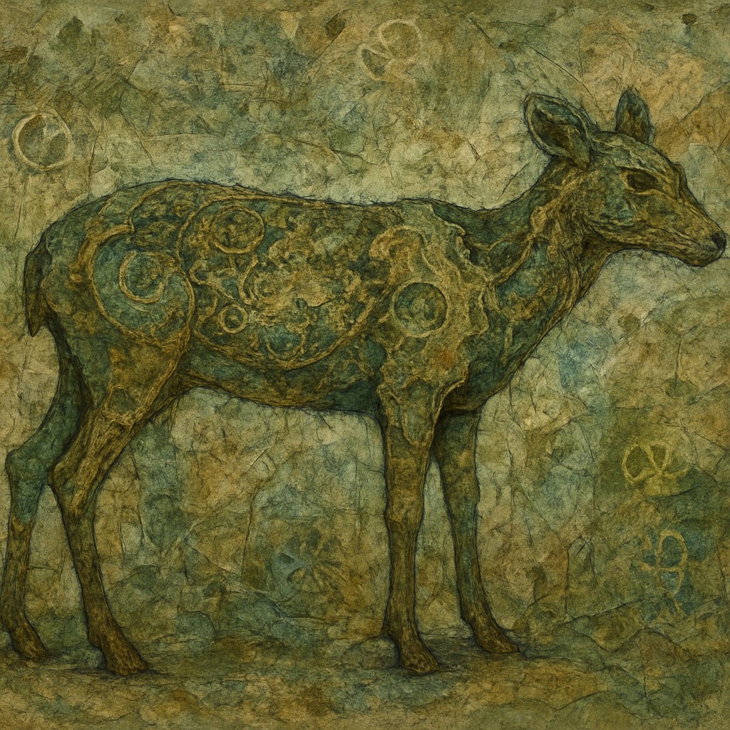 animal standing in natural pose