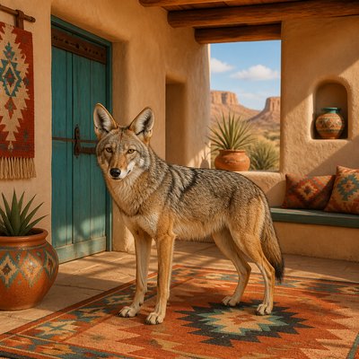 animal standing in natural pose — Southwestern Interior Design