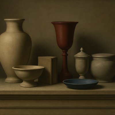still life with everyday objects