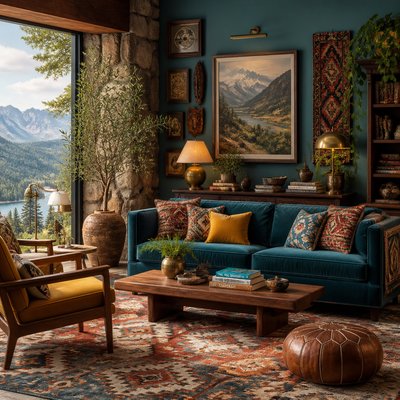 wide landscape with natural scenery — Eclectic Interior Design