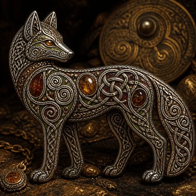 animal standing in natural pose — Celtic Jewelry Design