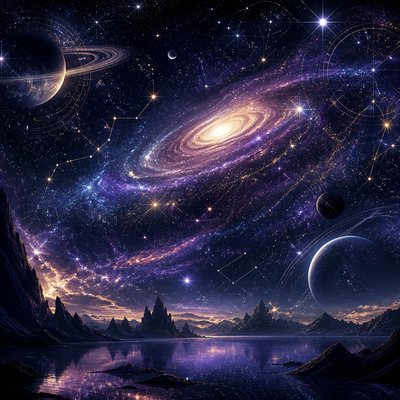 wide landscape with natural scenery — Spacecore Aesthetic