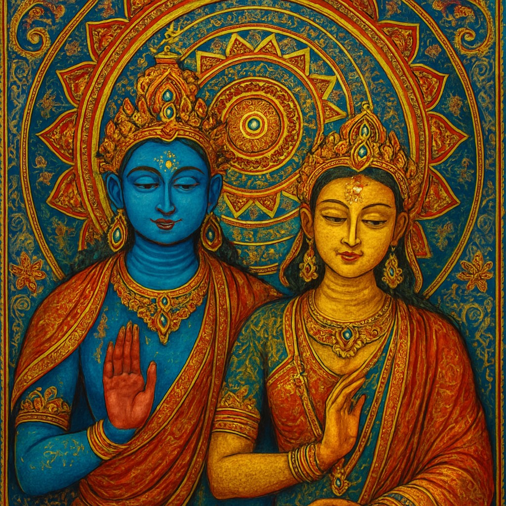 portrait of two people together