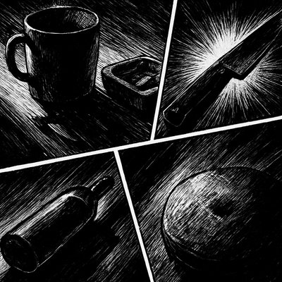 still life with everyday objects