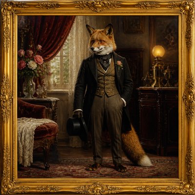 animal standing in natural pose — Victorian Art Style