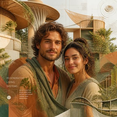 portrait of two people together