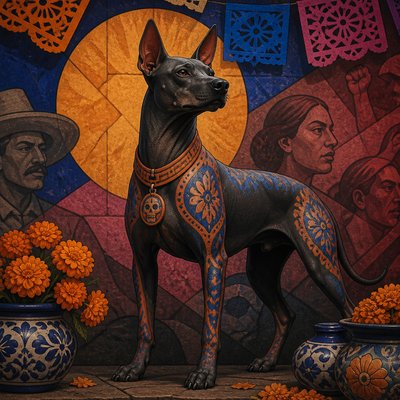 animal standing in natural pose — Mexican Art Style