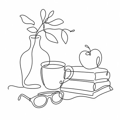 still life with everyday objects