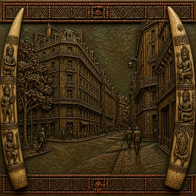 Benin City Art Style Style Transfer Example
