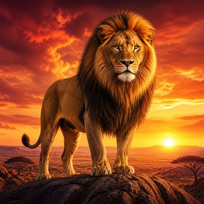 animal standing in natural pose — Cover Art Style