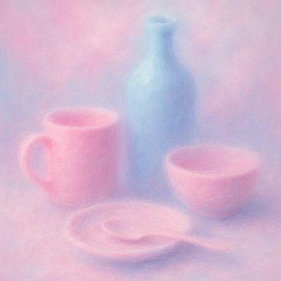 still life with everyday objects