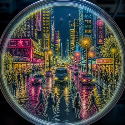 urban street with city activity