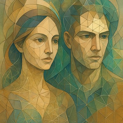 portrait of two people together