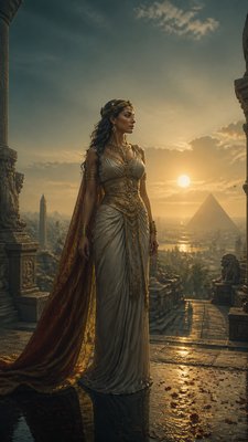 full-length portrait of an elegant figure