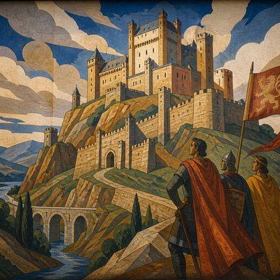majestic castle on a hilltop