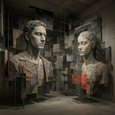 portrait of two people together