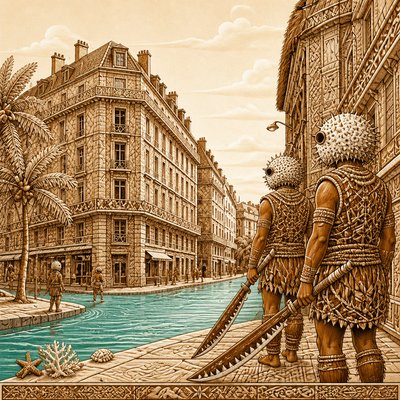 Kiribati Art Style Style Transfer Example