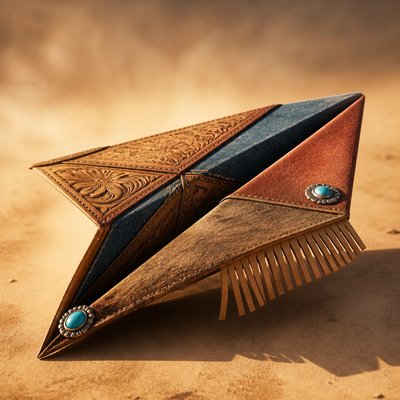 a paper plane, clean minimal composition on a plain background, no text