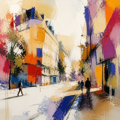 Abstract Art Style Style Transfer Example