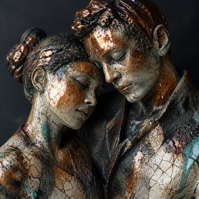 portrait of two people together