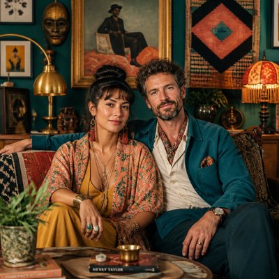 portrait of two people together — Eclectic Interior Design