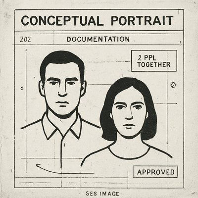 portrait of two people together
