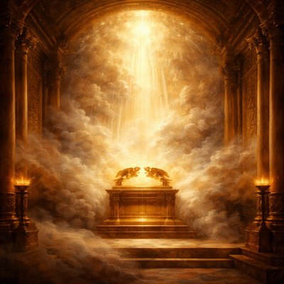 “And I have set there a place for the ark, wherein is the covenant of the LORD, which he made with our fathers, when he brought them out of the land of Egypt.” (1 Kings 8:21, KJV) No people are present in the Holy of Holies. A thick cloud fills the house of the LORD full of the glory of the LORD.
