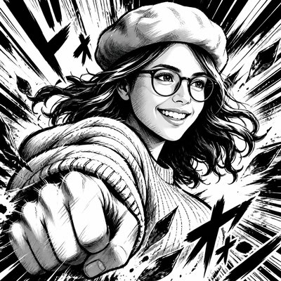 Shonen Battle Manga Art Style Style Transfer Example