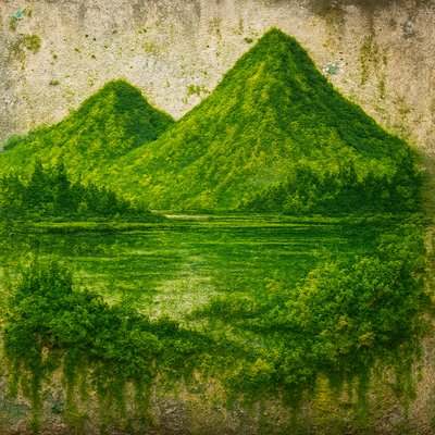 Moss Graffiti Street Art Style 2