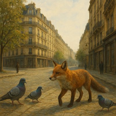 Wildlife Nature Art Style Transfer Example