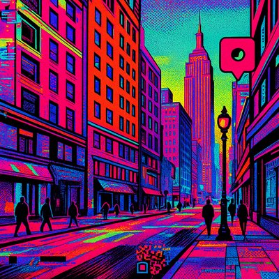 Neo-Pop Art Style Style Transfer Example
