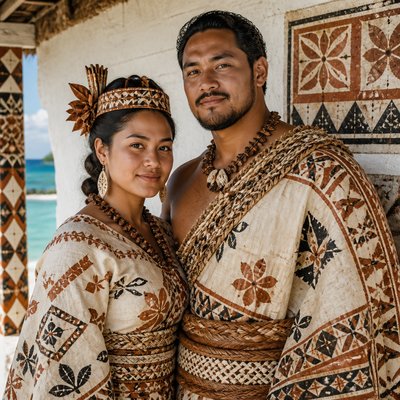 portrait of two people together