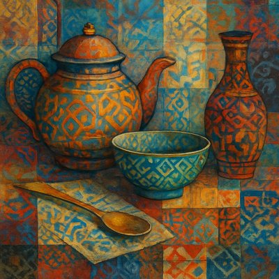 still life with everyday objects