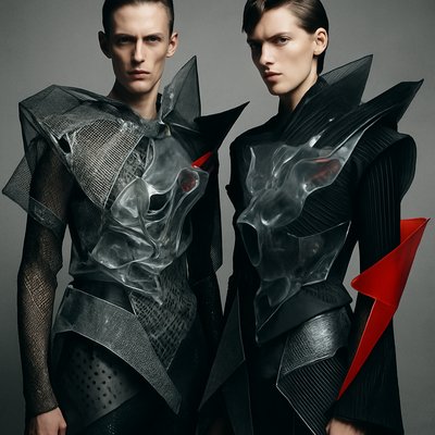 portrait of two people together
