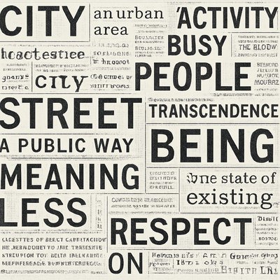 urban street with city activity