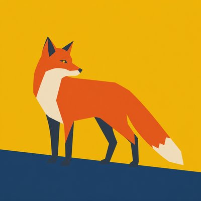 animal standing in natural pose