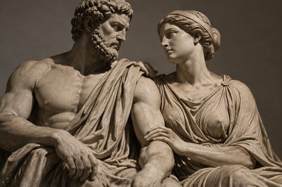 ancient greek husband and wife together