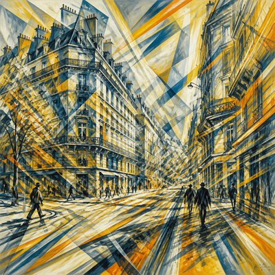 Futurism Art Style Style Transfer Example