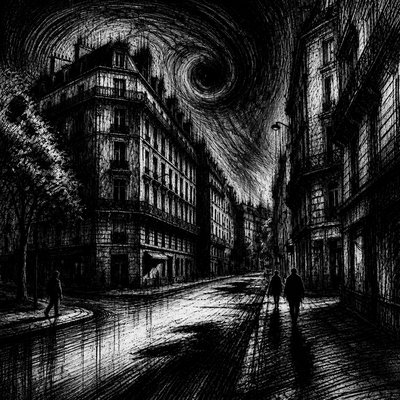 Horror Manga Art Style Style Transfer Example