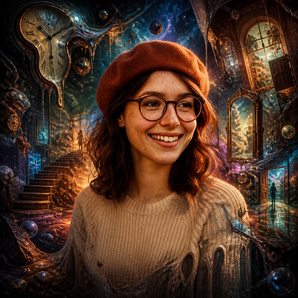 Surrealist Landscape Art Style Style Transfer Example