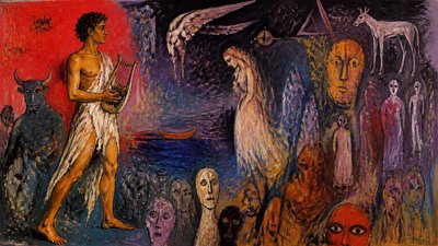 Orpheus searches for Eurydice in the Underworld of the dead