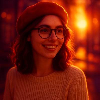 Golden Hour Landscape Photography Style Style Transfer Example