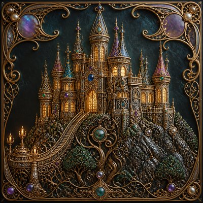 majestic castle on a hilltop