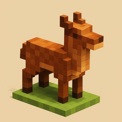 animal standing in natural pose