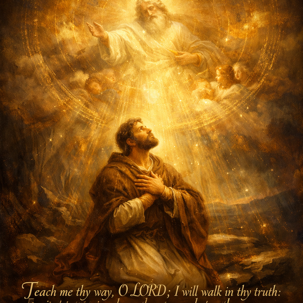“Teach me thy way, O LORD; I will walk in thy truth: unite my heart to fear thy name.” (Psalms 86:11, KJV)