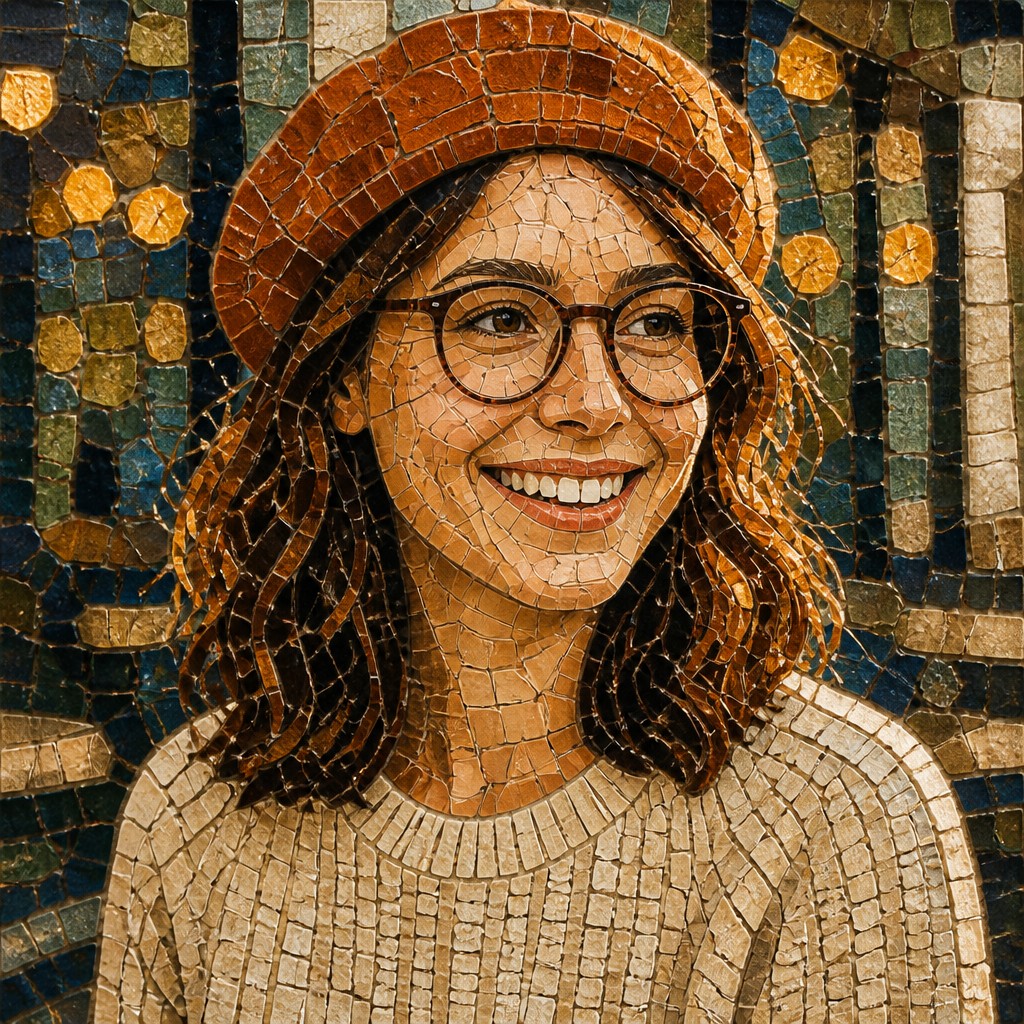 Ceramic Mosaic Art Style Style Transfer Example